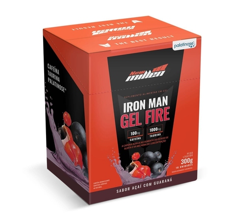 IRON MAN FIRE (COM CAFEÍNA) - (CAIXA C/ 1O UNIDADES) - NEW MILLEN